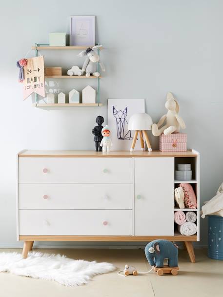 Vertbaudet - Commode XL LIGNE CONFETTI blanc