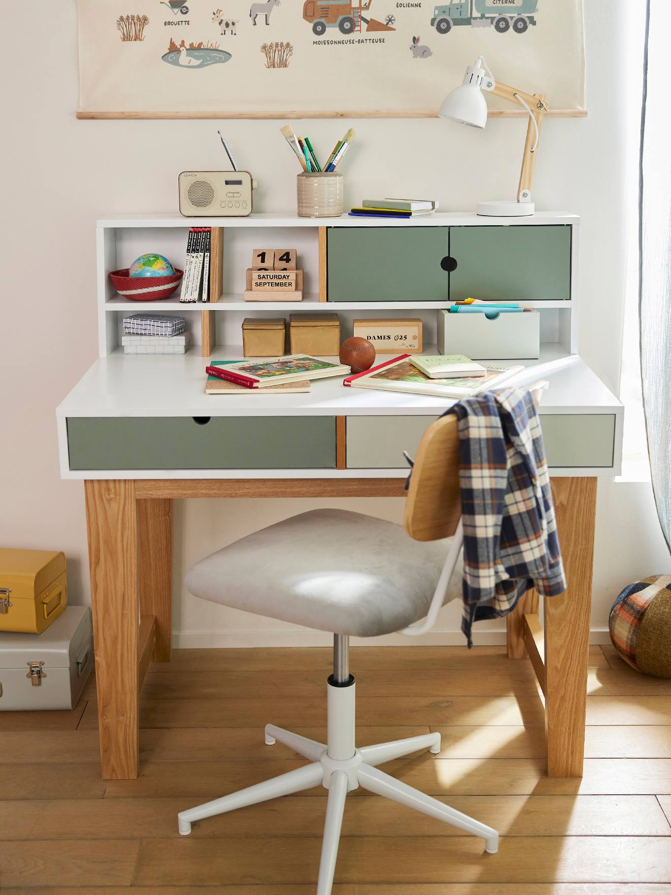 Bureau enfant OSLO vert