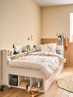 Chambre et rangement-Lit plateforme enfant avec rangements BASEO