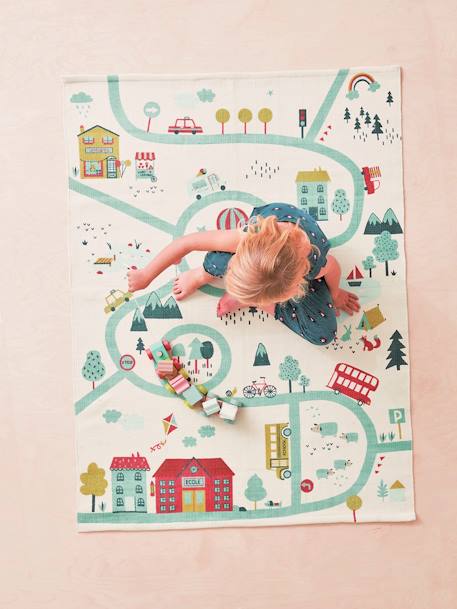 Tapis rectangle circuit Joliville ivoire 1 - vertbaudet enfant 