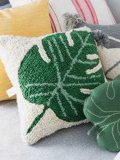 Linge de maison et décoration-Décoration-Coussin lavable Monstera -