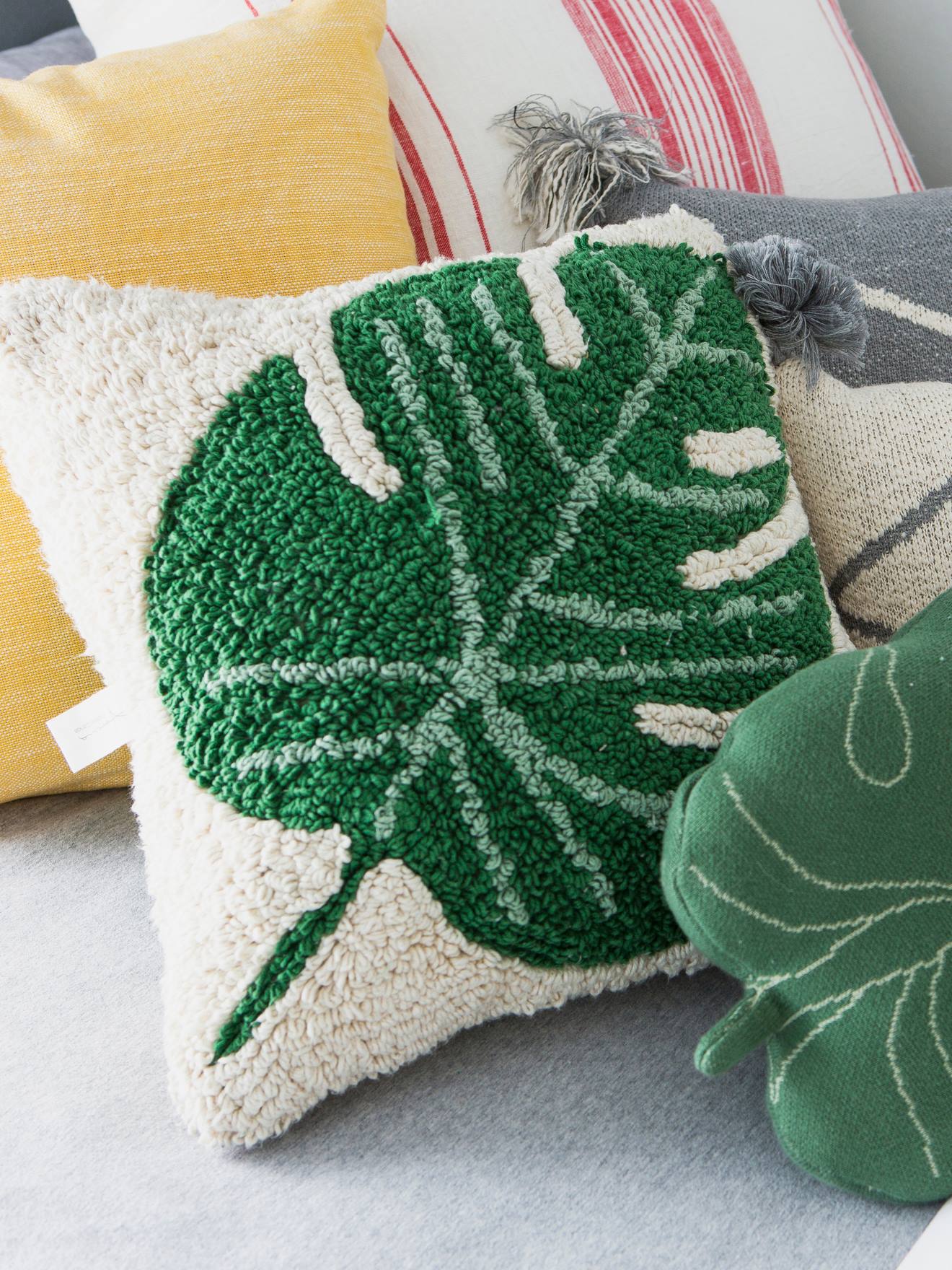 Coussin lavable Monstera - LORENA CANALS vert