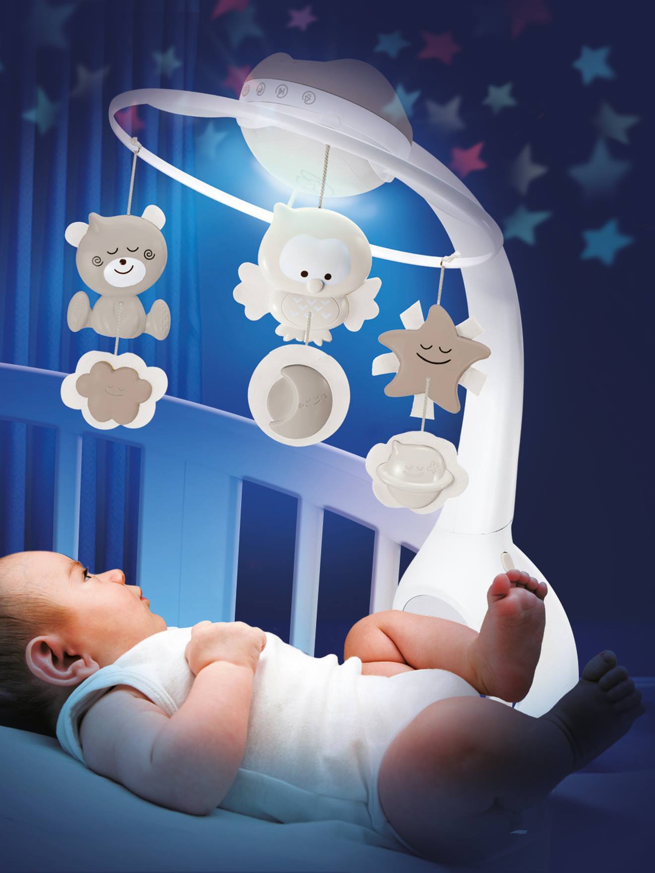 Infantino - Mobile Douce Nuit 3 En 1 - Infantino Ecru