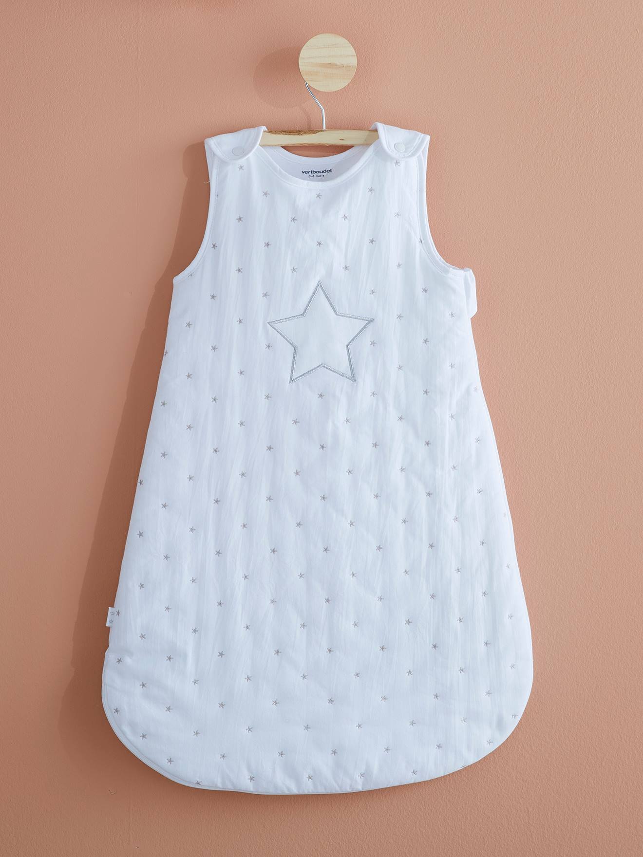 Gigoteuse PLUIE D'ETOILES blanc imprimé