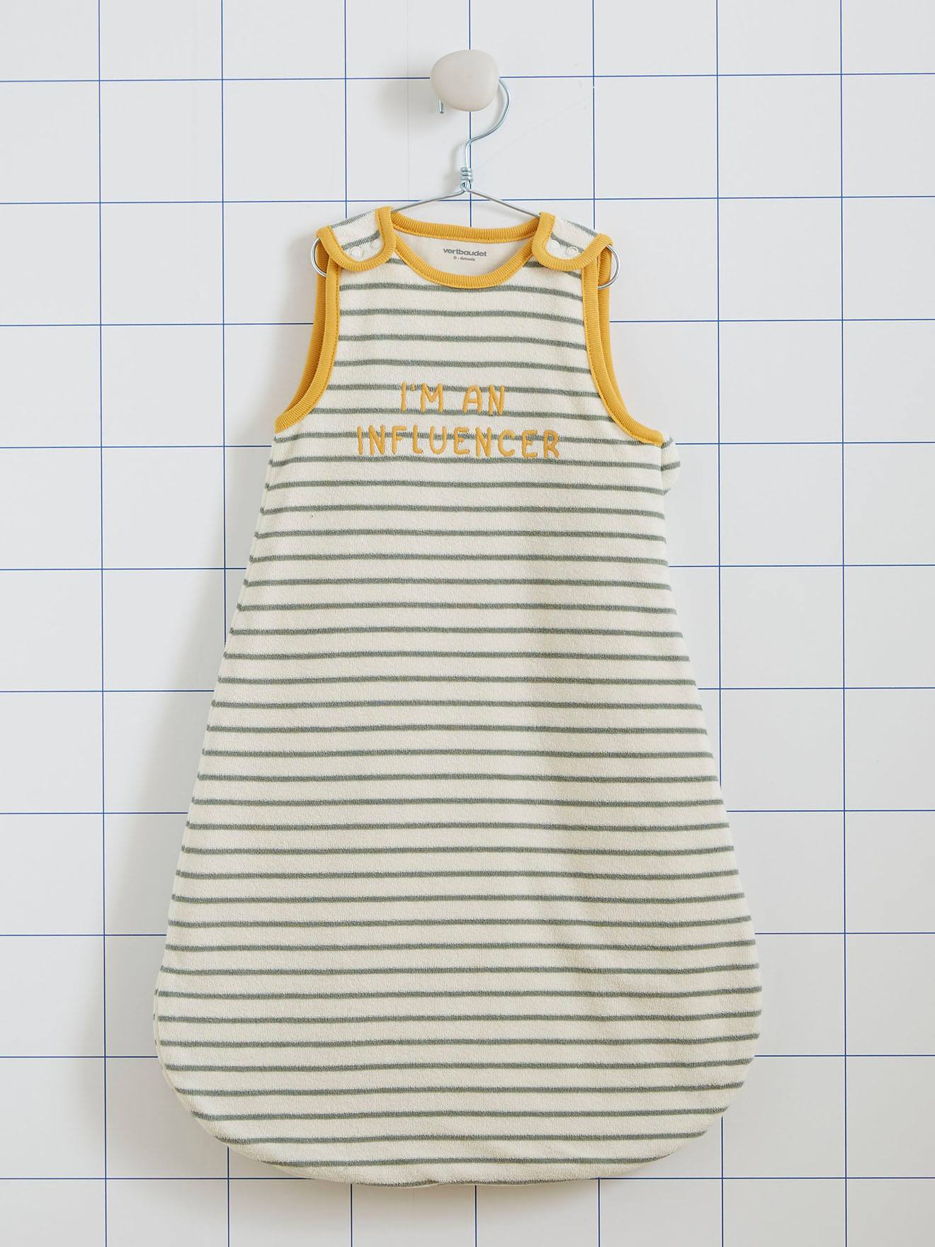 Gigoteuse été en éponge SUMMER DREAMS rayé vert