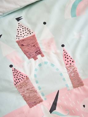 Housse De Couette Licorne 3D Pour Enfants - 135x200 Cm + 2 Taies D'oreiller - Microfibre Douce