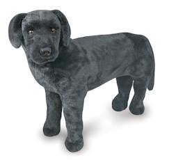 Jouet-Peluche Chien labradore taille réelle noir 80 cm