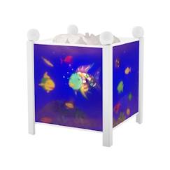 -Veilleuse Lanterne Magique Poisson Arc-en-ciel - TROUSSELIER - Blanc - Electrique - 16x16cm