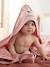 Cape de bain personnalisable et gant de toilette blanc+bleu moyen+framboise+ocre+rose poudré+vert bleuté+vert céladon 25 - vertbaudet enfant 