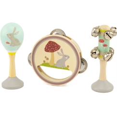 Jouet-Set musical - Ulysse - Lapin - Bois - Pour enfants de 12 mois et plus