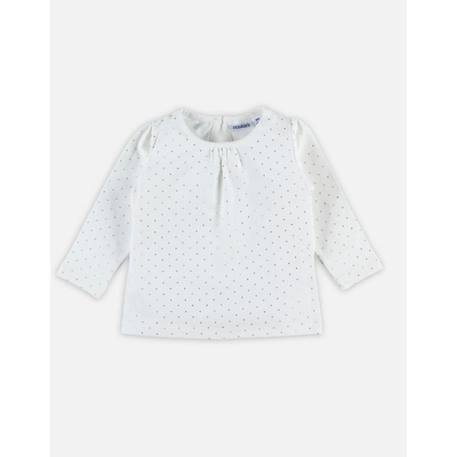 Bébé-T-shirt pois argentés