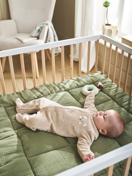Tapis de sol / Fond de parc uni gaze et percale de coton indigo+ocre+olive+taupe+terracotta 15 - vertbaudet enfant 