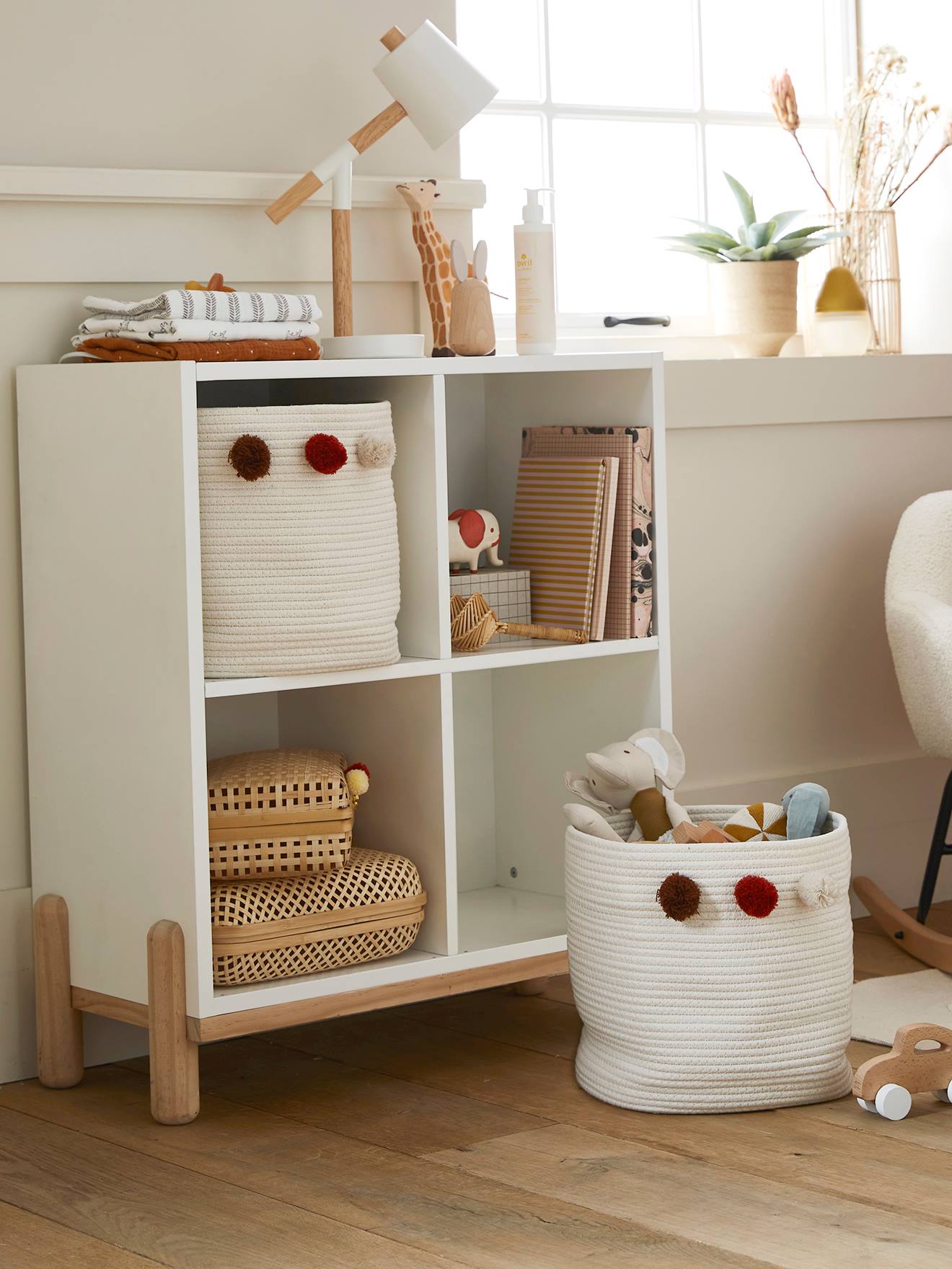 Meuble 4 cases blanc