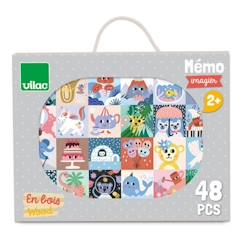 -Jouets éducatifs - VILAC - Mémo imagier - 48 pièces - Illustrations poétiques - Mixte