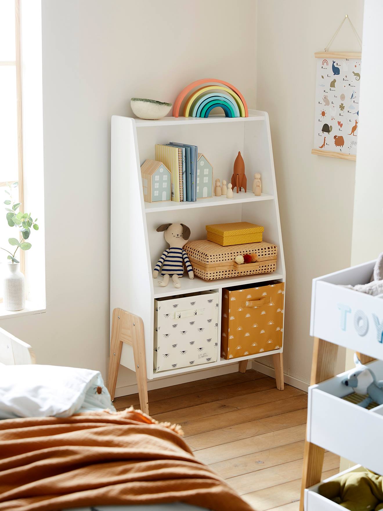 Bibliothèque RETRO blanc mate