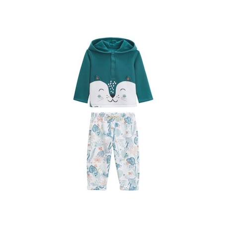 Bébé-Ensemble bébé sweat-shirt à capuche et pantalon en molleton Roméo