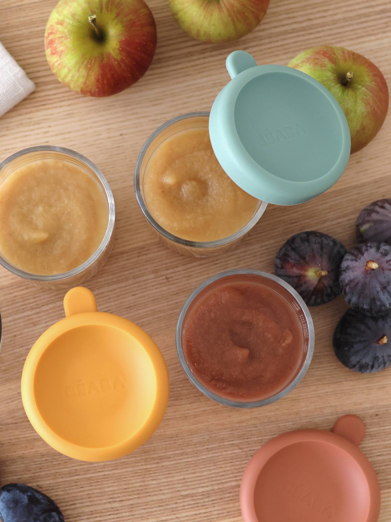 Coffret De 6 Portions Verre 250 Ml Beaba Coloris Assortis