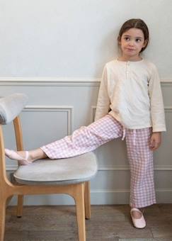 -Pyjama enfant - Quattro - Pantalon en gaze de coton bio - T-shirt en jersey - Écologique - Confortable