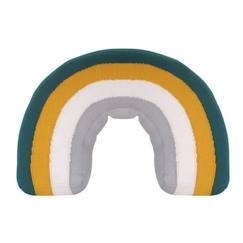 -Coussin Arc-en-Ciel en coton - KINDSGUT - Ovale - Vert émeraude - Contemporain - Design