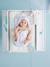Cape de bain à capuche brodée animaux blanc+bleu+rose 3 - vertbaudet enfant 