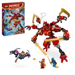 Jouet-LEGO NINJAGO 71812 Le Robot Grimpeur Ninja de Kai, Set de Jeu d’Aventure pour Enfants