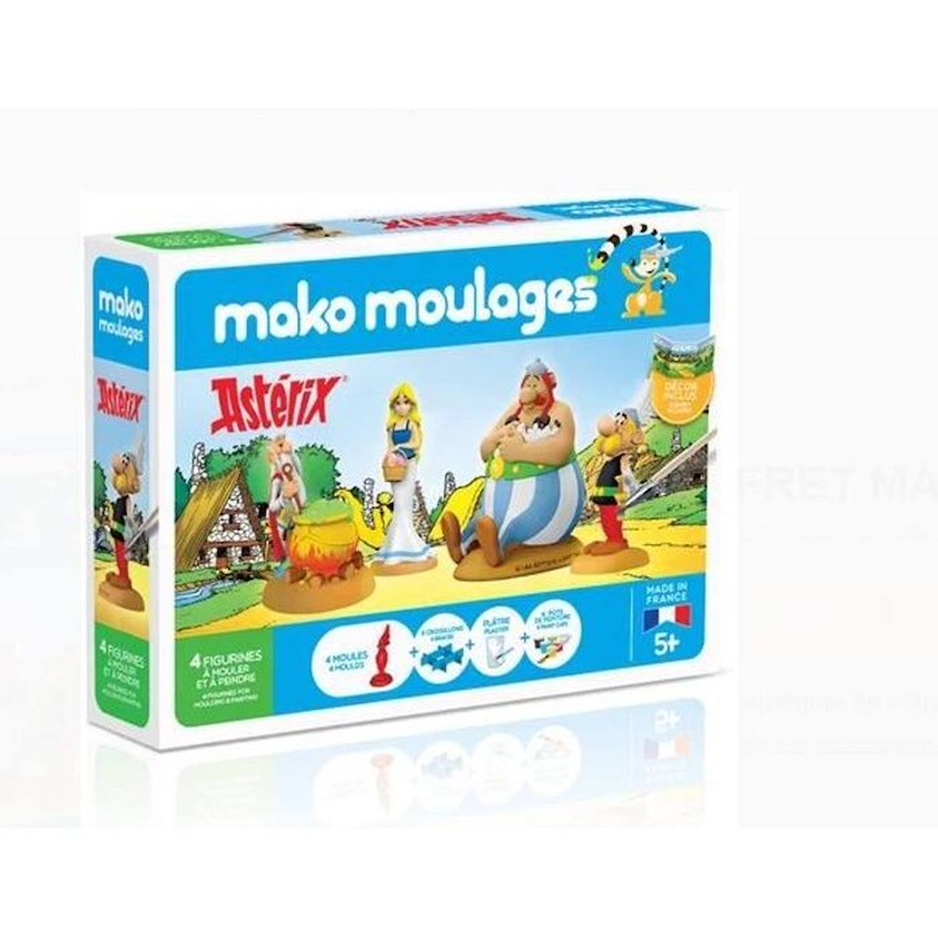 Mako Moulages - Coffret De Moulage Astérix - Mako Moulages - Mixte - A Partir De 5 Ans - Moule En Silicone Et Plâtre Jaune