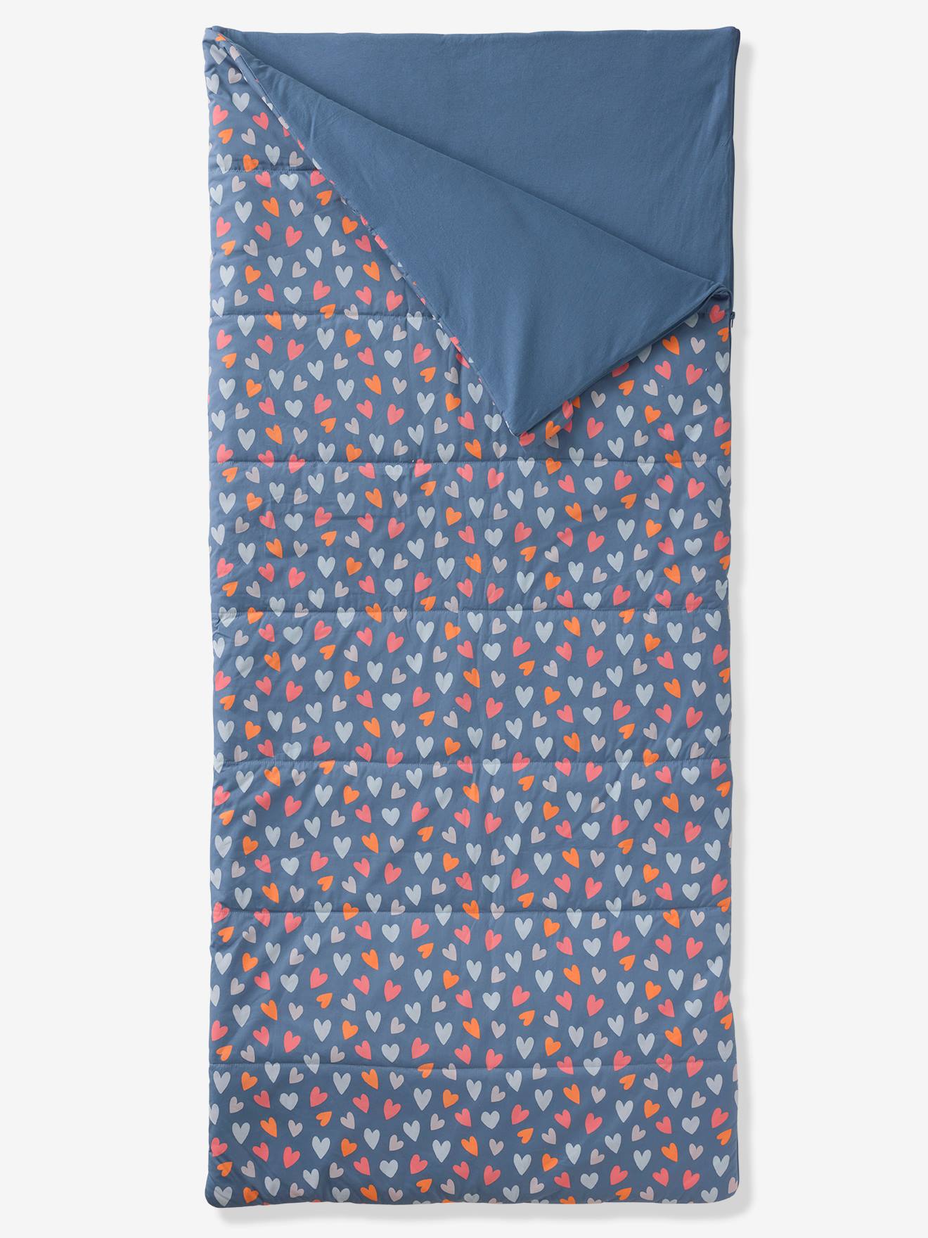 Sac de couchage avec coton recyclé multicolore