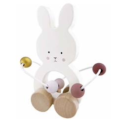 Jouet-Jouet en bois à tirer Boulier Lapin - JABADABADO - Mixte - Multicolore - Bois massif - Intérieur - Enfant