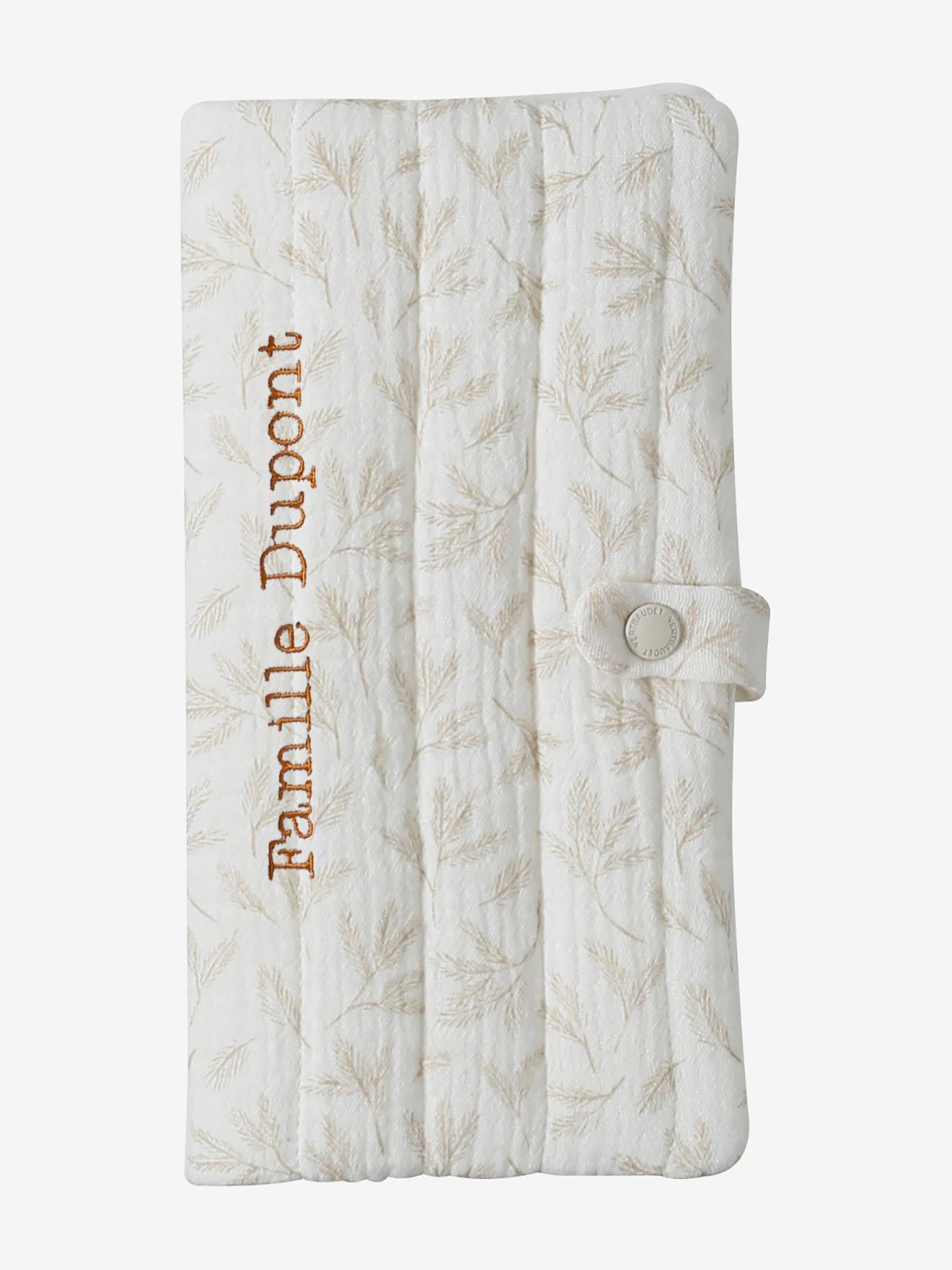 Protège livret de famille en gaze de coton hygge