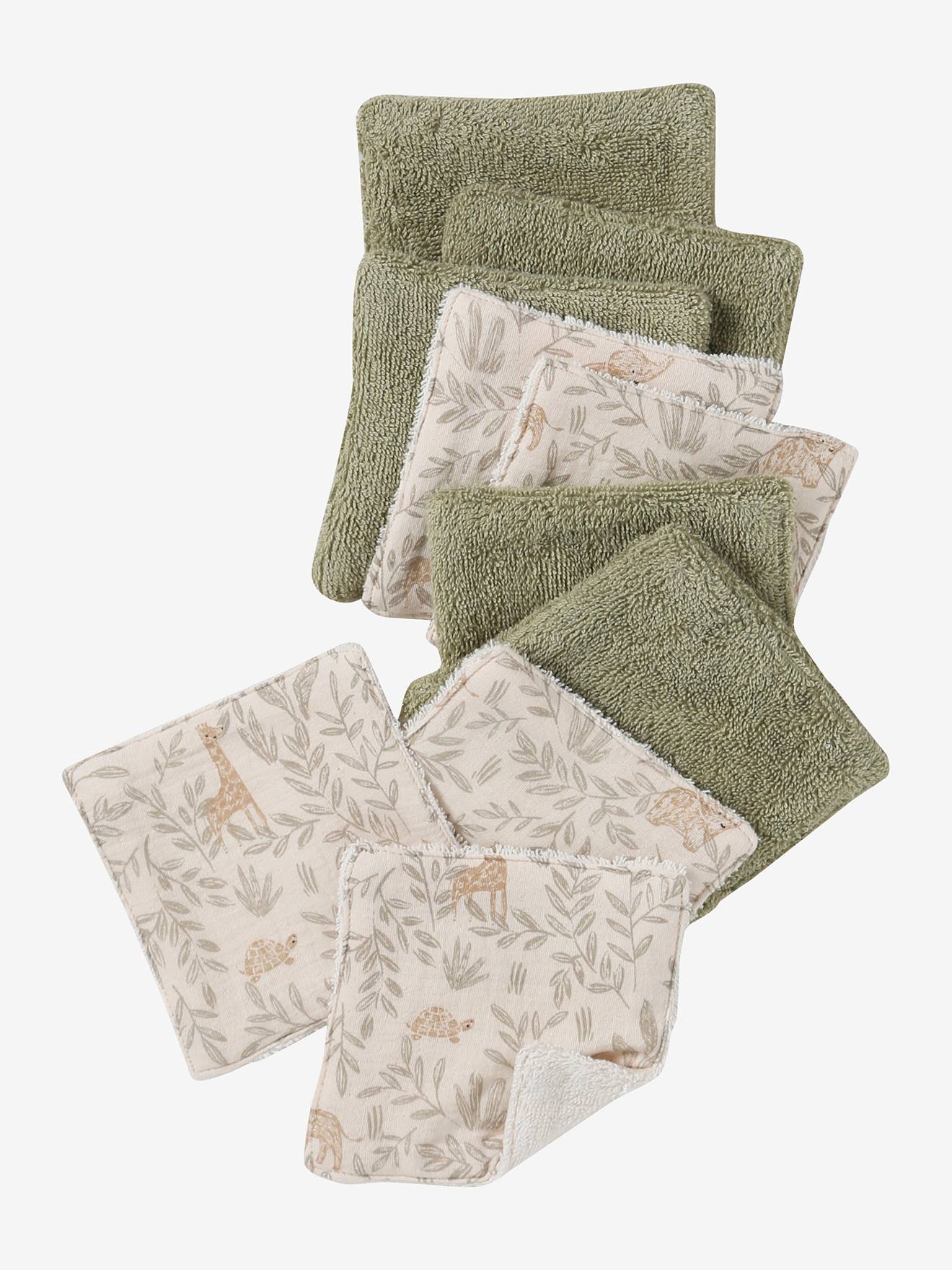 Lot de 10 lingettes lavables babylone