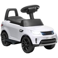 Jouet-Voiture électrique enfants AIYAPLAY sous licence Land Rover, batterie 6 V, voiture porteur enfants, phares, klaxon et musical blanc