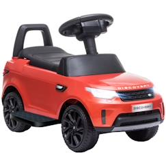 Jouet-Voiture électrique enfants AIYAPLAY sous licence Land Rover, batterie 6 V, voiture porteur enfants, phares, klaxon et musical rouge