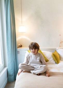 -Pyjama enfant - LAO - Mixte - Coton 100% biologique - Gris clair - Automne hiver