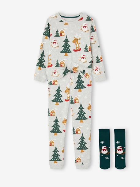 Coffret Cadeau Pull Noël Et Chaussettes Garçon Vertbaudet - Ensemble Chaud Jacquard
