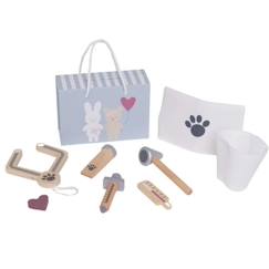 Jouet-Mallette Vétérinaire en Bois - JABADABADO - Jouet pour Enfant - Kit Complet pour Petits Vétérinaires