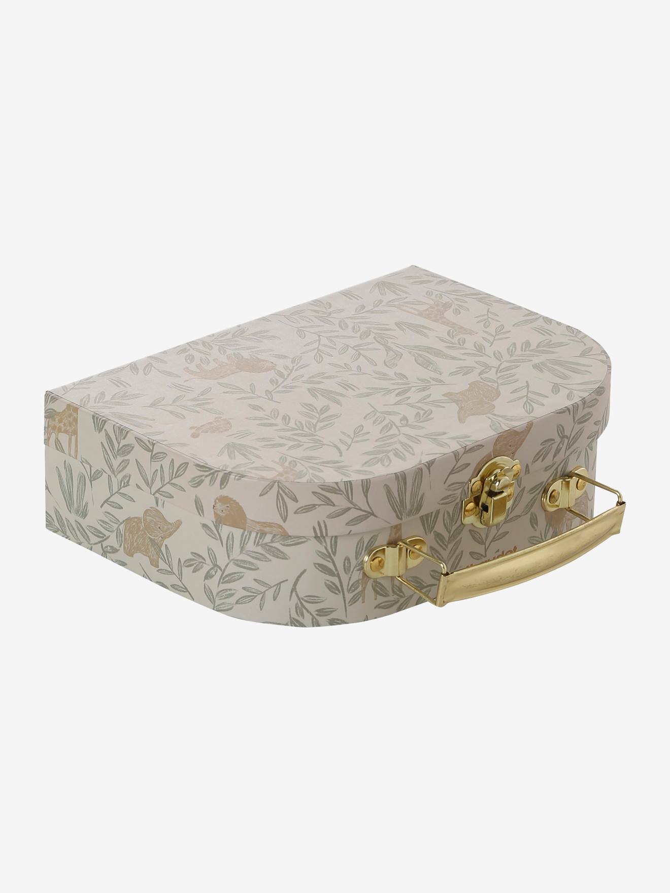Doudou personnalisable en gaze de coton + hochet et valisette BABYLON vert (Vertbaudet) - Image 2