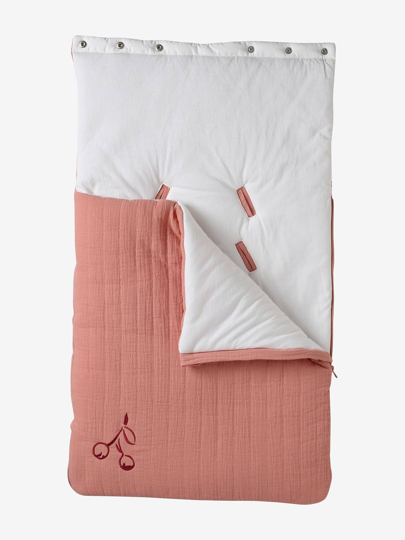 Nid d'ange léger en gaze de coton rose (Vertbaudet) - Image 1