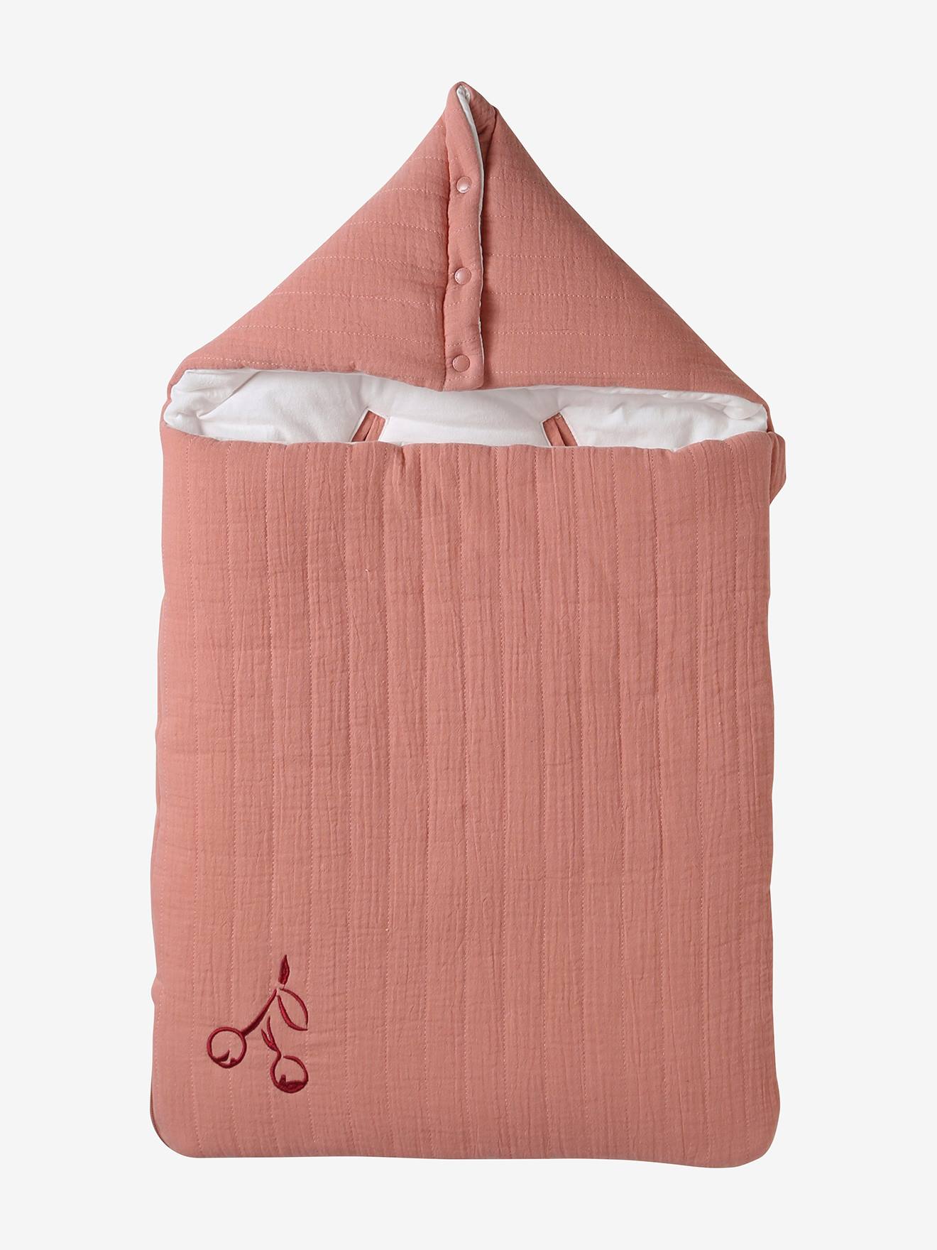 Nid d ange léger en gaze de coton rose