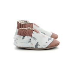 Chaussures-ROBEEZ Chaussons Wintering Bear Marine/gris