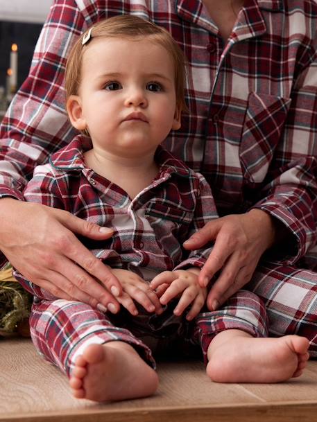 Bébé-Pyjama Noël bébé à carreaux capsule famille