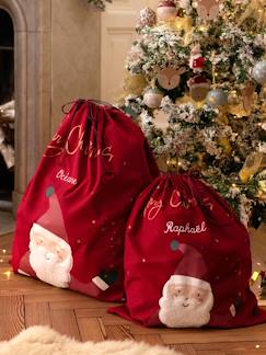 Linge de maison et décoration-Sac à jouets personnalisable Père Noël