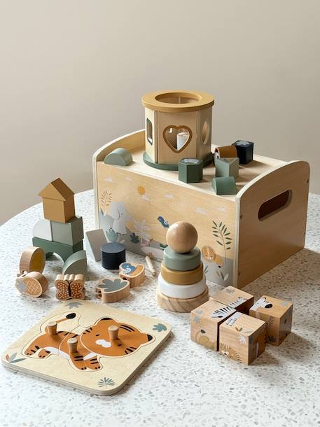 Vertbaudet - Coffret multi-activités TANZANIE en bois FSC® vert