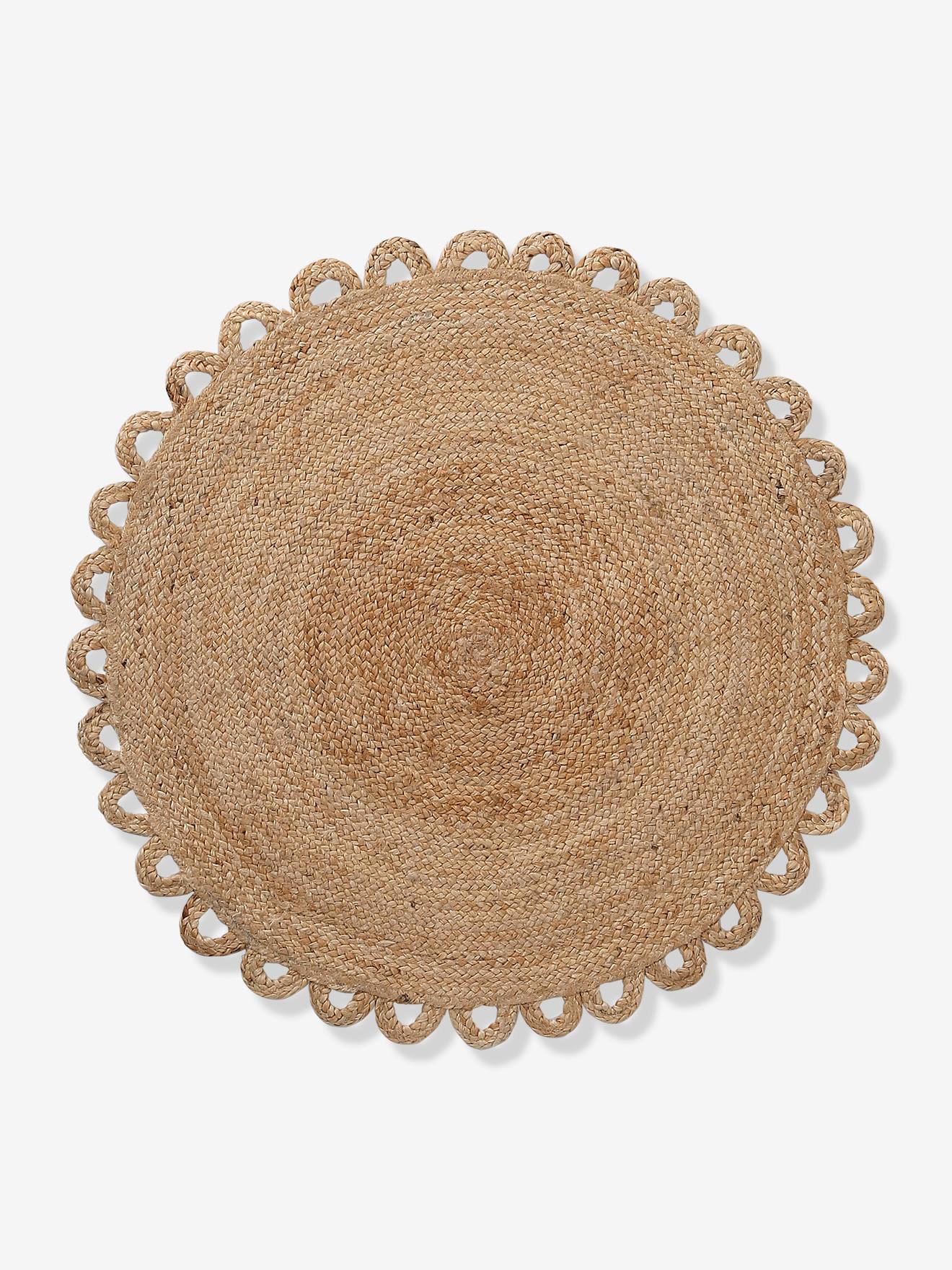 Tapis rond en jute FESTON beige (Vertbaudet) - Image 1
