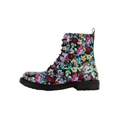 -Bottes à Lacets Geox Eclair - Noir/Multicouleur - Enfant - Plat - Haute