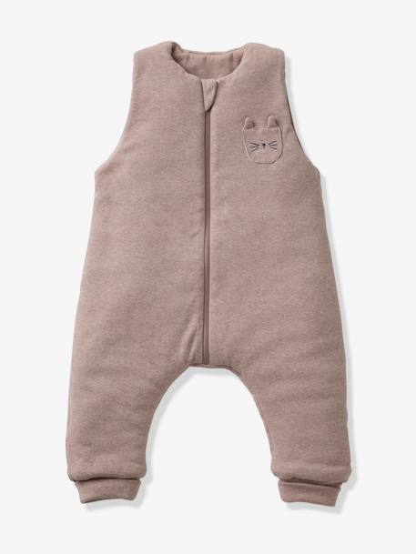 Combinaison PETIT CHAT, manches longues amovibles beige chiné 2 - vertbaudet enfant 