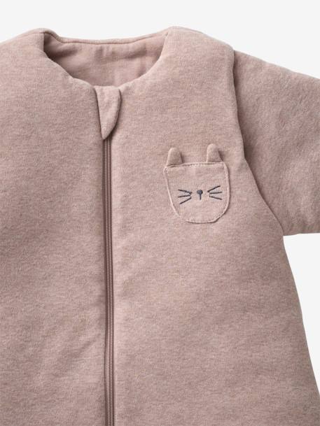 Combinaison PETIT CHAT, manches longues amovibles beige chiné 4 - vertbaudet enfant 