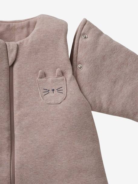 Combinaison PETIT CHAT, manches longues amovibles beige chiné 3 - vertbaudet enfant 