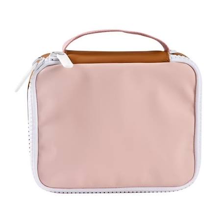 Fille-Accessoires-Sac-Trousse à goûter isotherme Faro DUSTY PINK - BEABA - Grande capacité 2,7L - Design isotherme