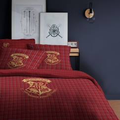 -Parure de lit Harry Potter Tartan en flanelle de coton 240x220 cm