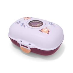 Puériculture-Boîte à Goûter Snack Box Hermétique - MONBENTO - MB Gram mauve Owly - 0,6 L - Rectangulaire - Enfant